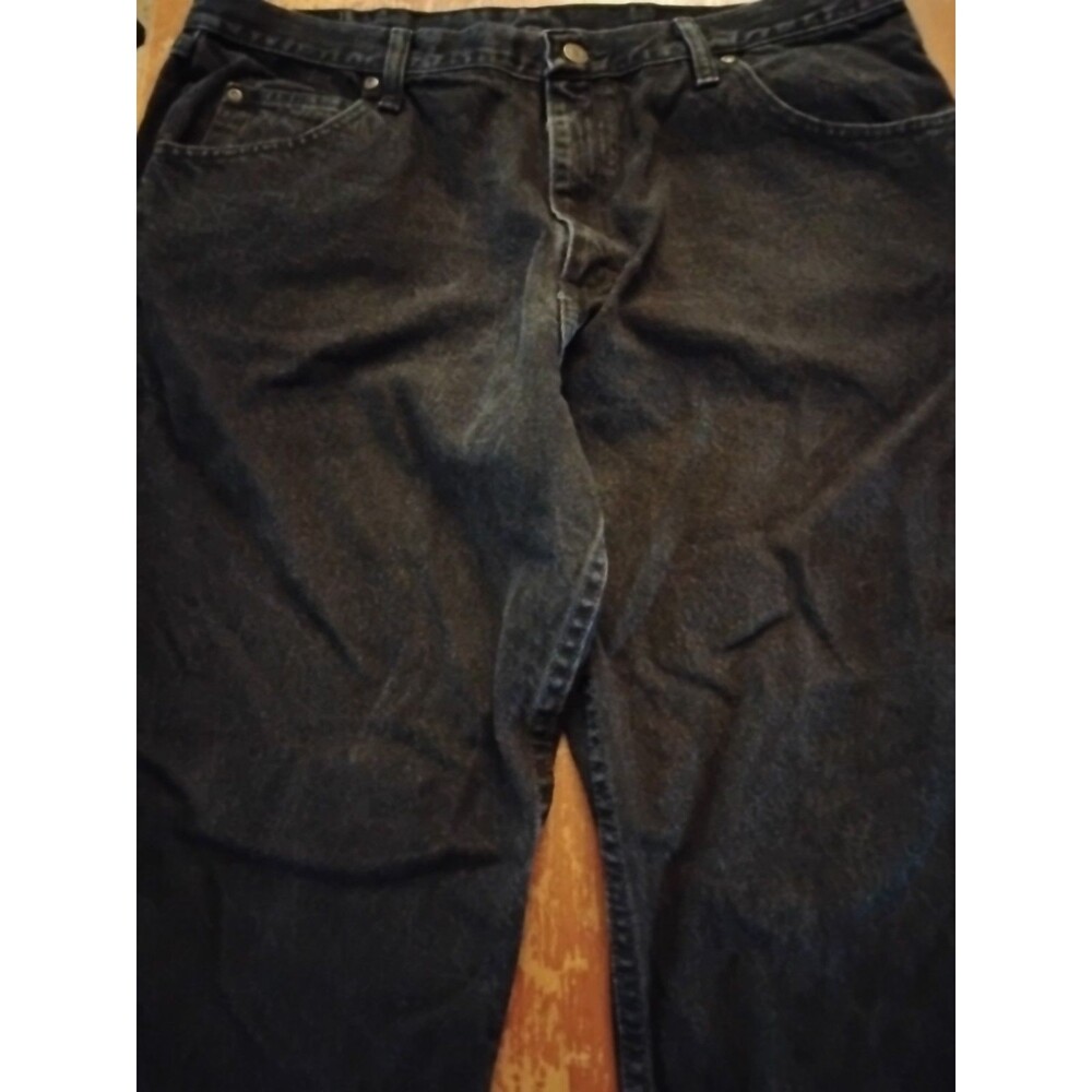 Wrangler Men's Sz.38X22 (Altered From 29) Black 5 Pocket Denim Jeans